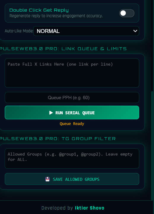 TG Automation Queue & Filter